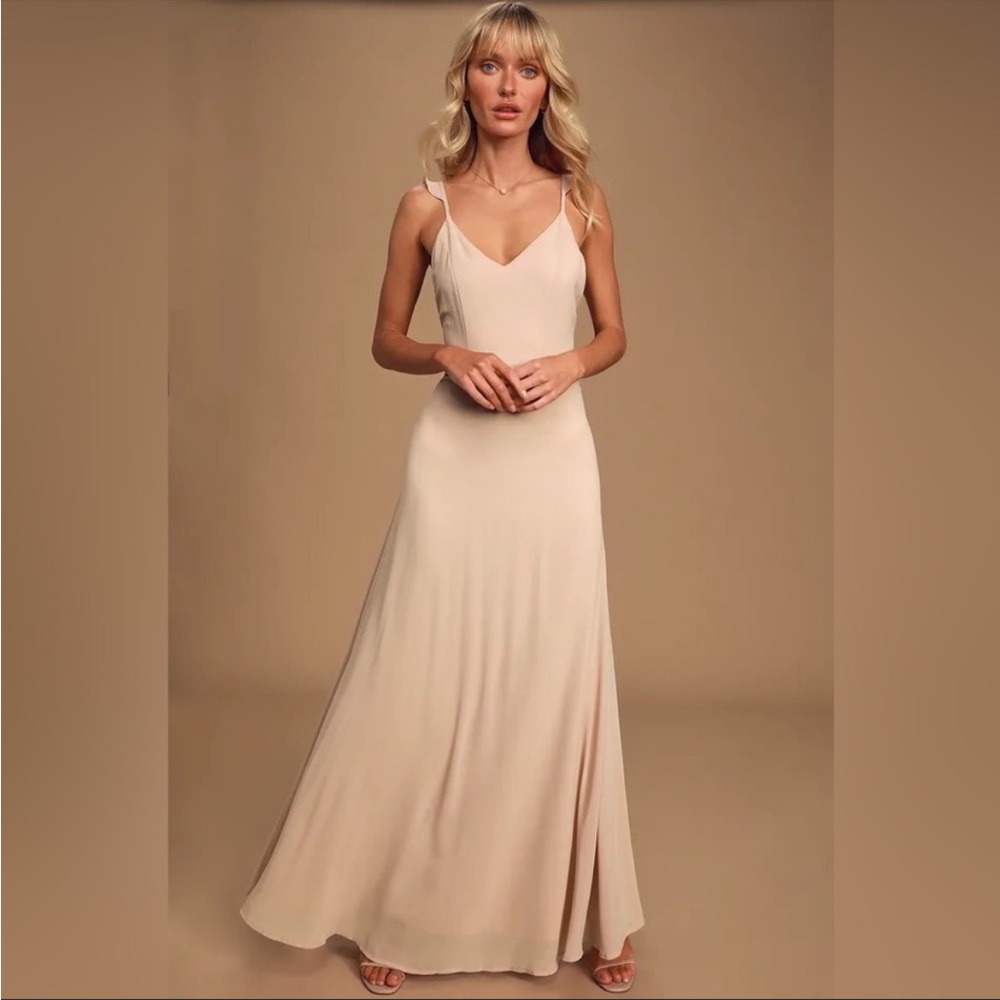 Light tan flowy dress